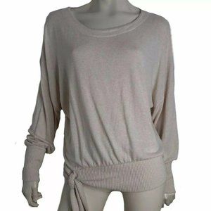 Anthropologie Top Womens XS Pullover Long Sleeve Tie Oversized